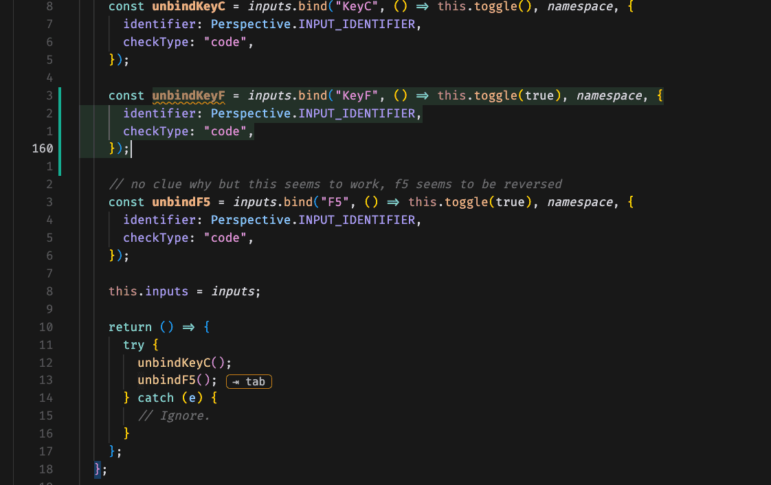 Copilot++ cursor prediction example